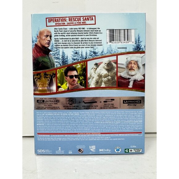 Red One (4K UHD Blu-ray) Comedy Brand New and Sealed!!! - Picture 3 of 3